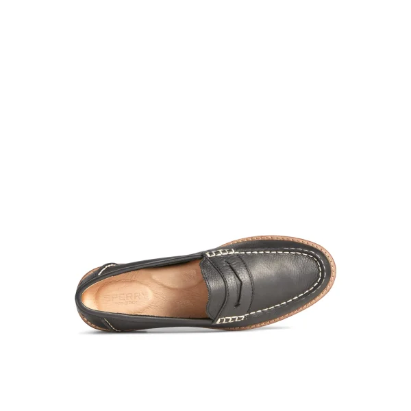 Sperry Seaport Penny Leather Loafer Black Cheap