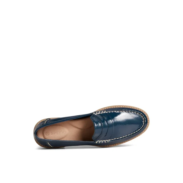 Sperry Seaport Penny Leather Loafer Navy Clearance