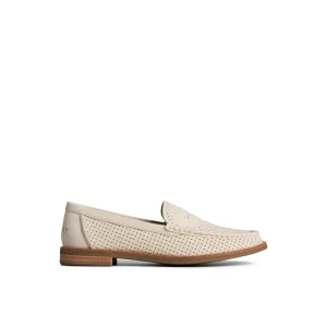 Sperry Seaport Perforated Penny Loafer Bone Best Sale