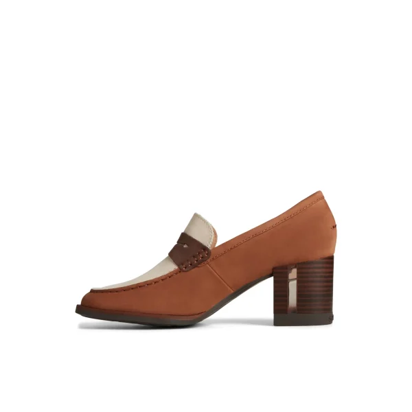 Sperry Seaport Two-Tone Penny Heel Brown Best Sale