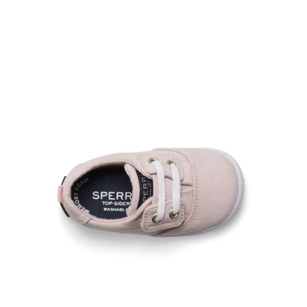 Sperry Spinnaker Crib Junior Washable Sneaker LightRed Discount