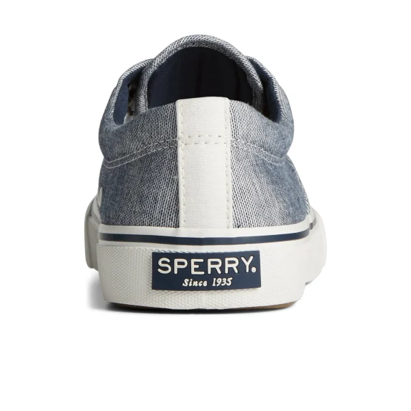 Sperry Striper II Chambray Sneaker Navy New