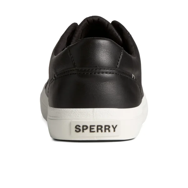 Sperry Striper II LLT Leather Sneaker Black Flash Sale