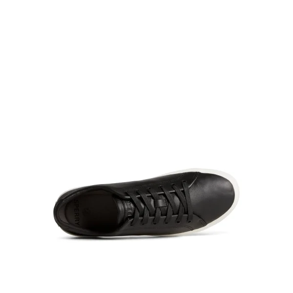 Sperry Striper II LLT Leather Sneaker Black Flash Sale