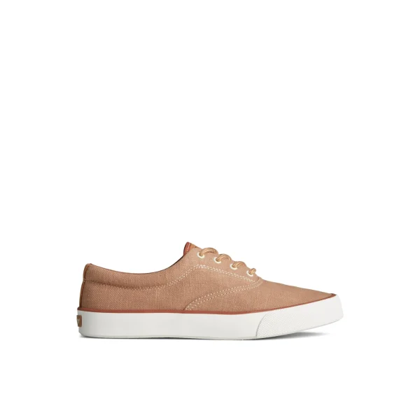 Sperry Striper II Slub Linen Sneaker MediumBeige Fashion