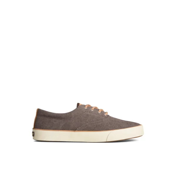 Sperry Striper II Washed Canvas CVO Sneaker Brown New