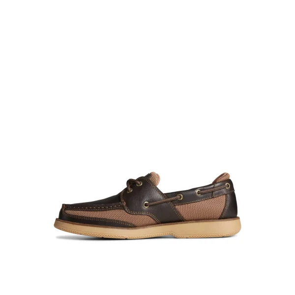 Sperry Surveyor 2-Eye Boat Shoe DarkBrown Flash Sale