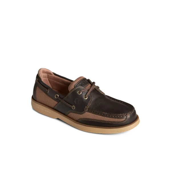 Sperry Surveyor 2-Eye Boat Shoe DarkBrown Flash Sale