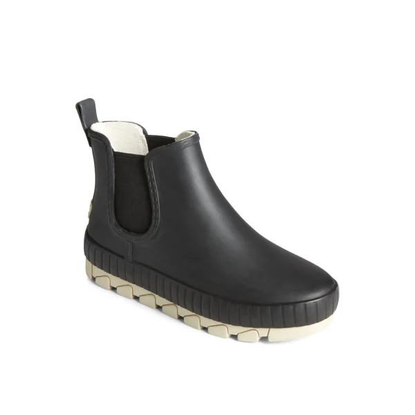 Sperry Torrent Chelsea Matte Waterproof Rain Boot Black New