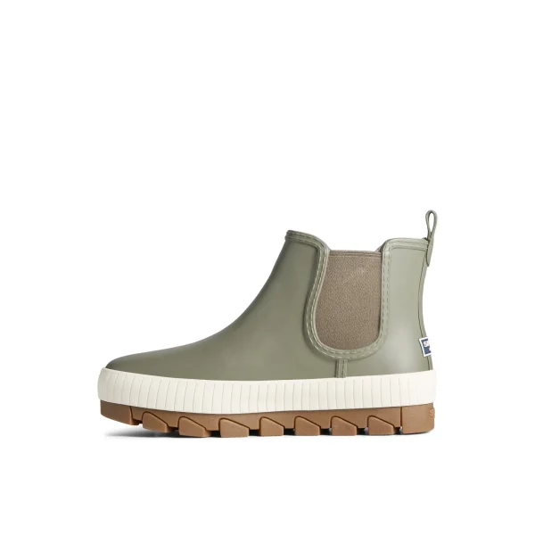 Sperry Torrent Chelsea Waterproof Rain Boot MediumGreen Clearance