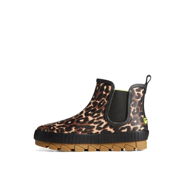 Sperry Torrent Leopard Chelsea Waterproof Rain Boot Black Online