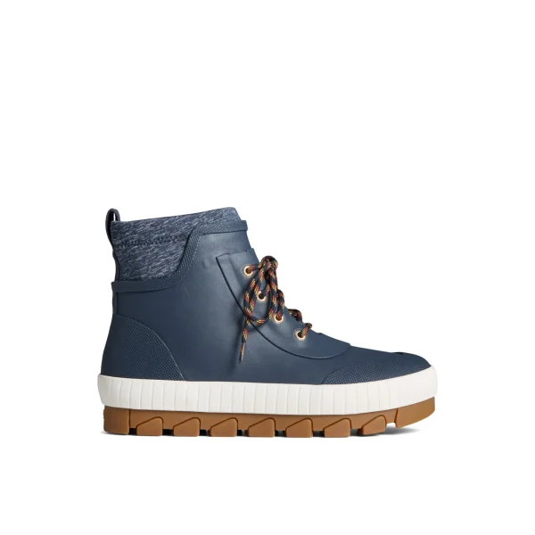 Sperry Torrent Rubber Lace Up Boot Navy New