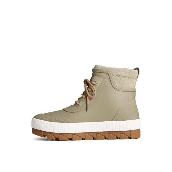 Sperry Torrent Rubber Lace Up Boot Green Best Sale