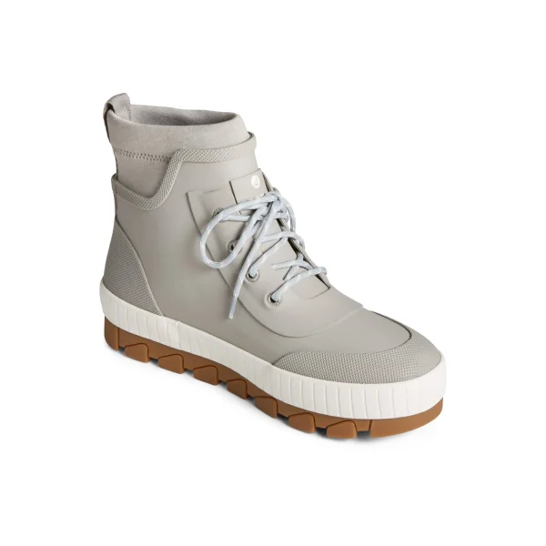 Sperry Torrent Rubber Lace Up Boot Grey Shop