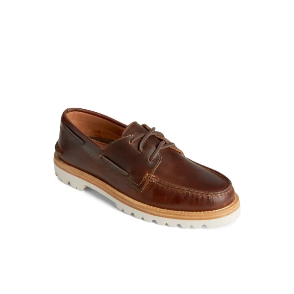 Sperry Unisex Authentic Original  3-Eye Vibram Boat Shoe Brown Discount