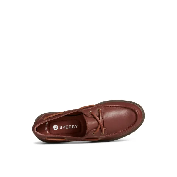 Sperry Wells Boat Shoes Bordo Discount