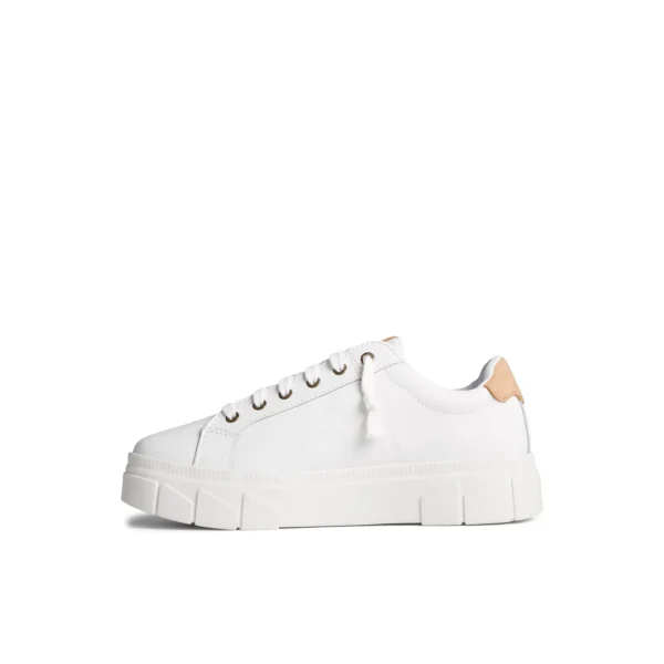 Sperry Winslow Leather Sneaker White Discount